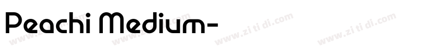 Peachi Medium字体转换